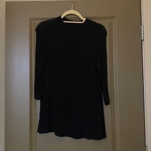 Bobi Los Angeles Black Mock Neck Top